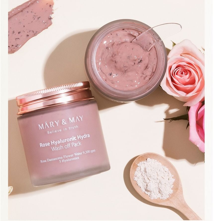 MARY & MAY - Rose Hyaluronic Hydra Wash Off Pack