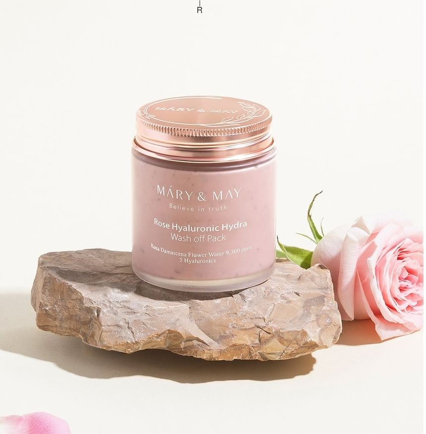 MARY & MAY - Rose Hyaluronic Hydra Wash Off Pack