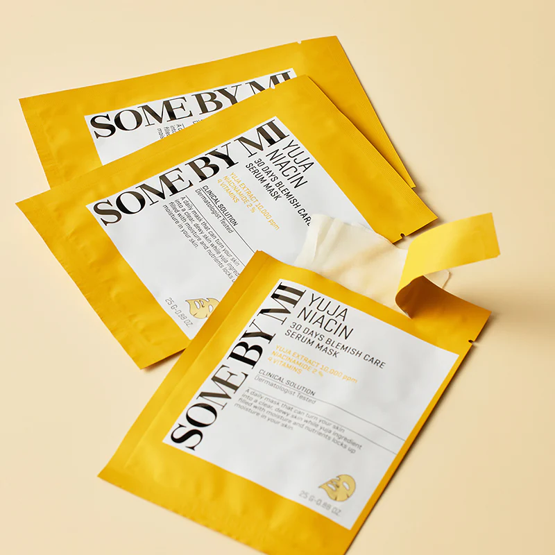 Some By Mi - Yuja Niacin Blemish Care Serum Mask - Brightening Sheet Mask