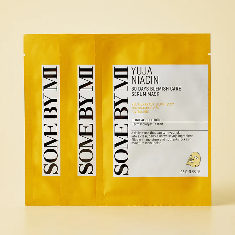 Some By Mi - Yuja Niacin Blemish Care Serum Mask - Brightening Sheet Mask