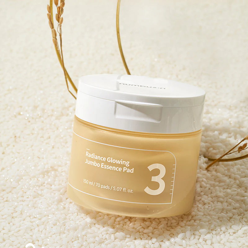 Numbuzin No.3 Radiance Glowing Jumbo Essence Pad (70st)