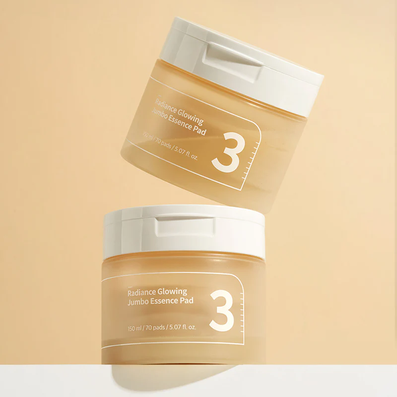 Numbuzin No.3 Radiance Glowing Jumbo Essence Pad (70st)