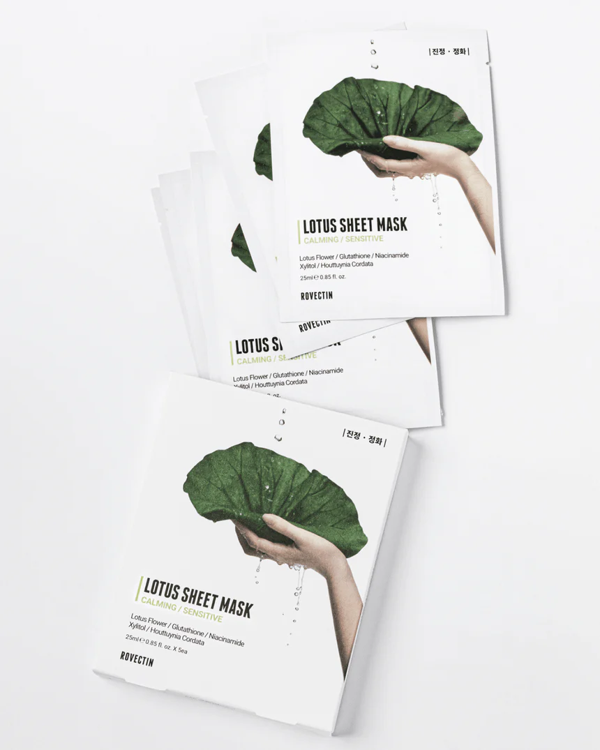 Rovectin – Calming Lotus Sheet Mask(1pcs)