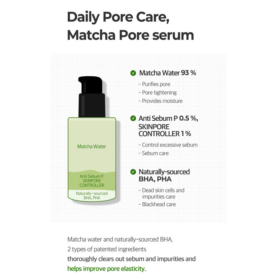 Some By Mi – Super Matcha Pore Tightening Serum