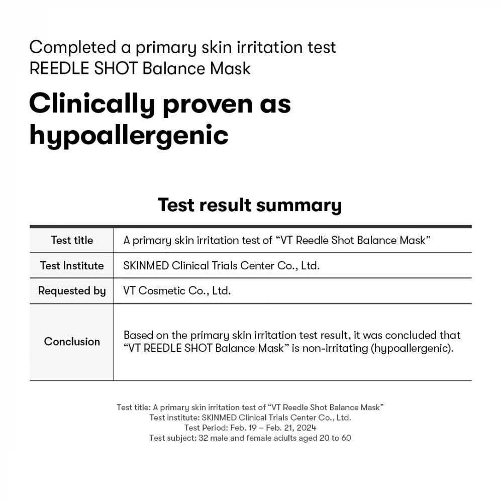 VT Cosmetics - Reedle Shot 100 2Step Mask