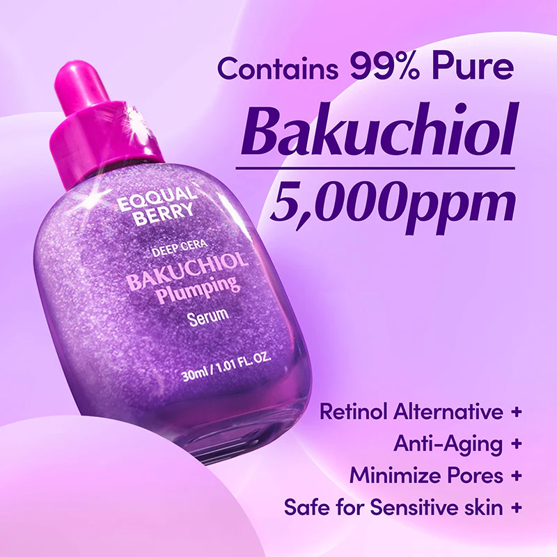 EQQUALBERRY – Bakuchiol Plumping Serum – 30 ml