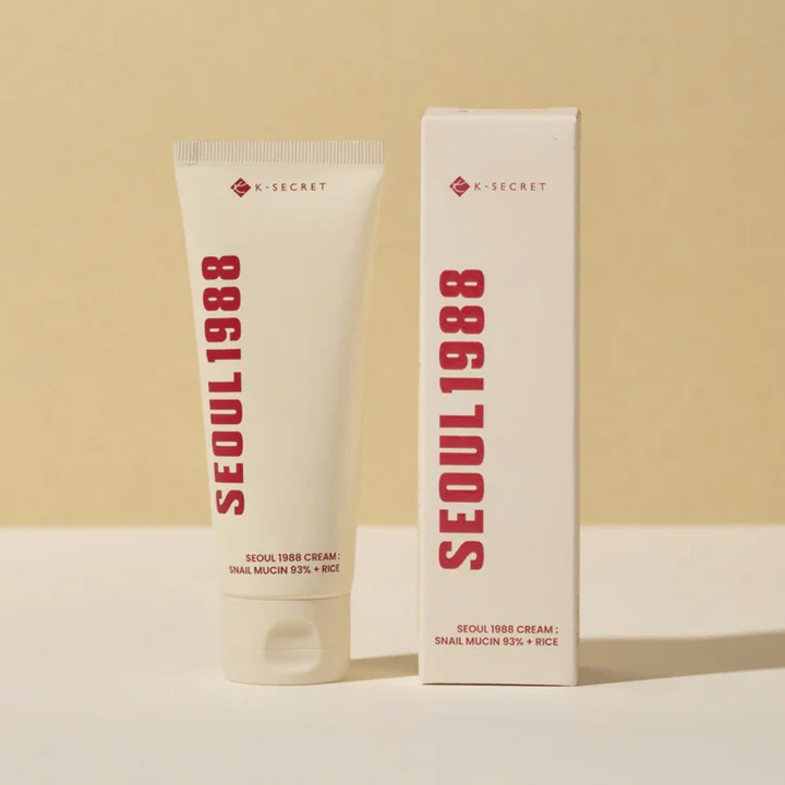 KSECRET – Seoul 1988 Cream: Snail Mucin 93% + Rice (100 ml)