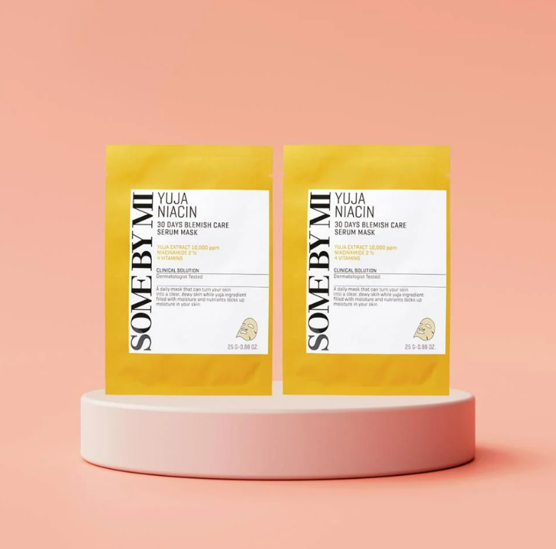 Some By Mi - Yuja Niacin Blemish Care Serum Mask - Brightening Sheet Mask