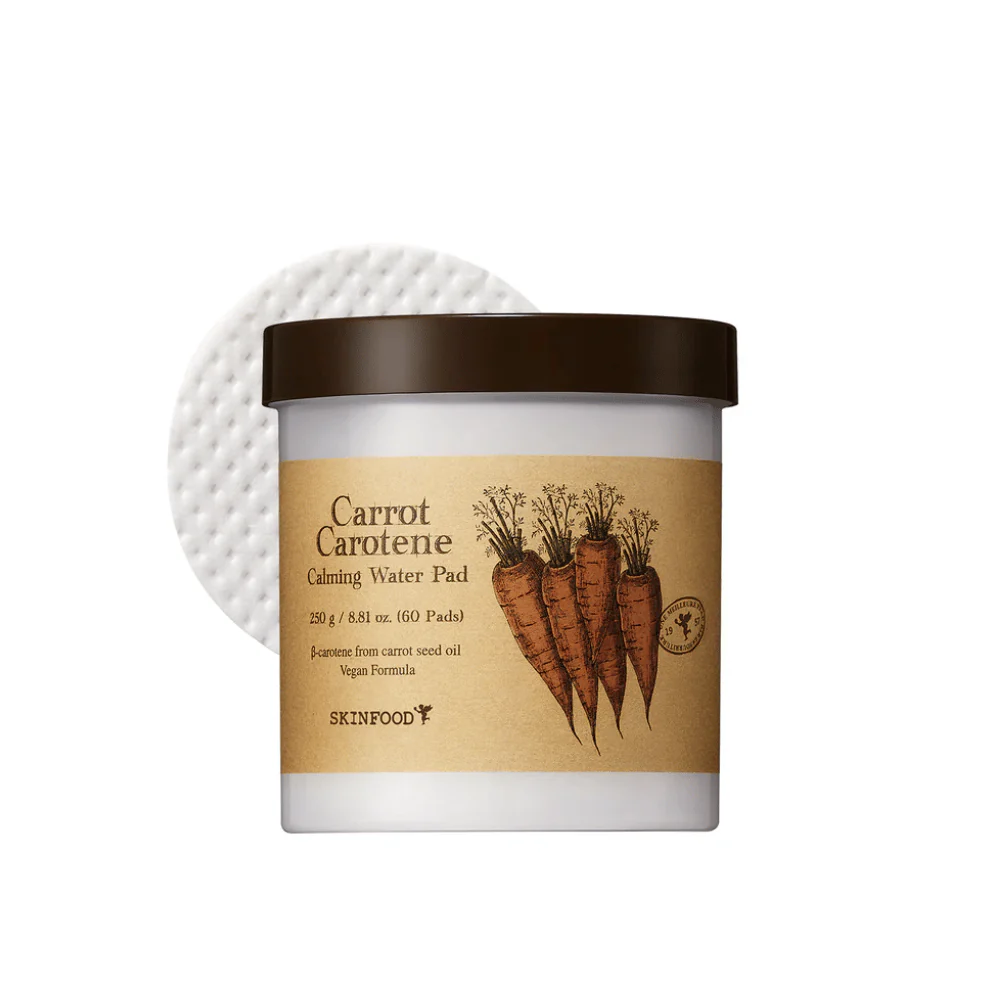 SKINFOOD – Carrot Carotene Calming Water Pad (60 pads)