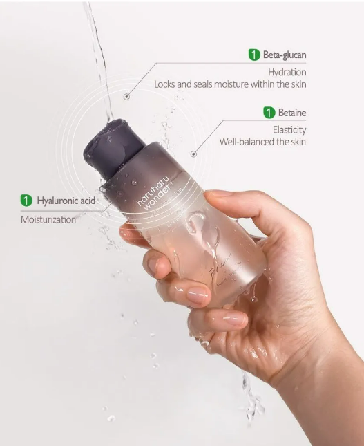 Haruharu WONDER Zwarte Rijst Hyaluron Toner - Vrij van Alcohol & Geur