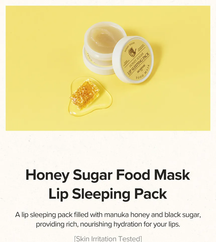SKINFOOD – Honey Sugar Food Mask Lip Sleeping Pack (21 ml)