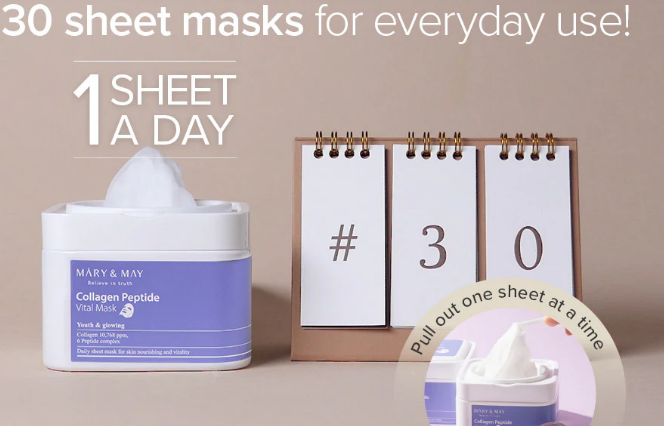 MARY & MAY -  Collagen Peptide Vital Mask