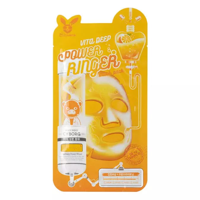 Elizavecca - Vita Deep Power Ringer Mask - Vitamin Facial Mask in a Sheet