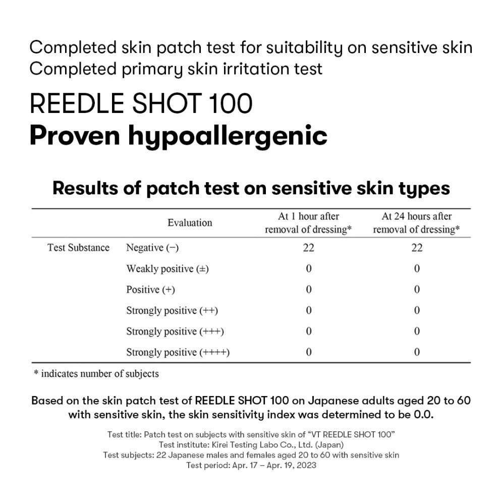 VT Cosmetics - Reedle Shot 100 2Step Mask