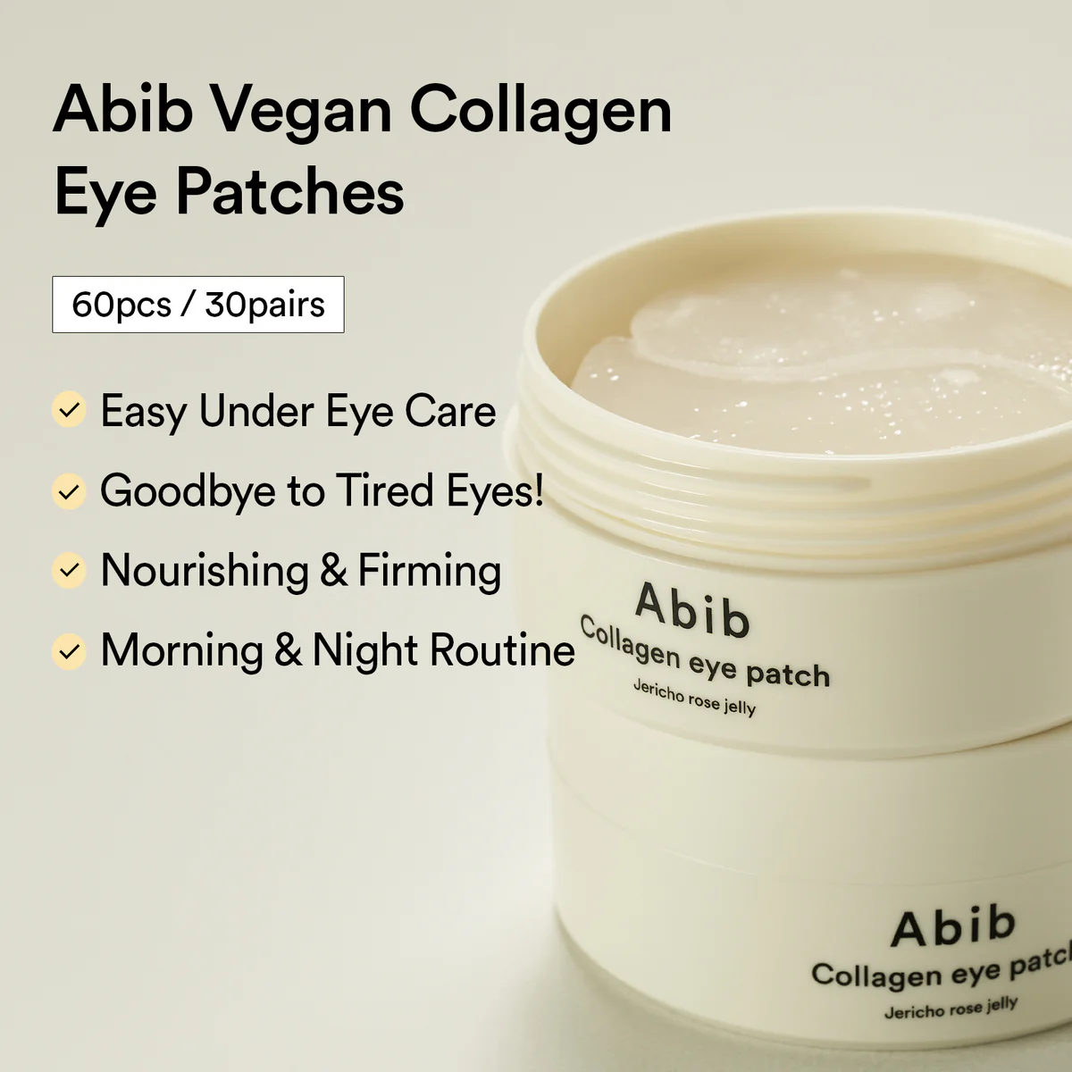 Abib – Collagen Eye Patch Jericho Rose Jelly – 60 pcs / 90 ml