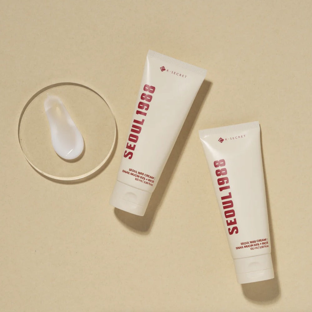 KSECRET – Seoul 1988 Cream: Snail Mucin 93% + Rice (100 ml)