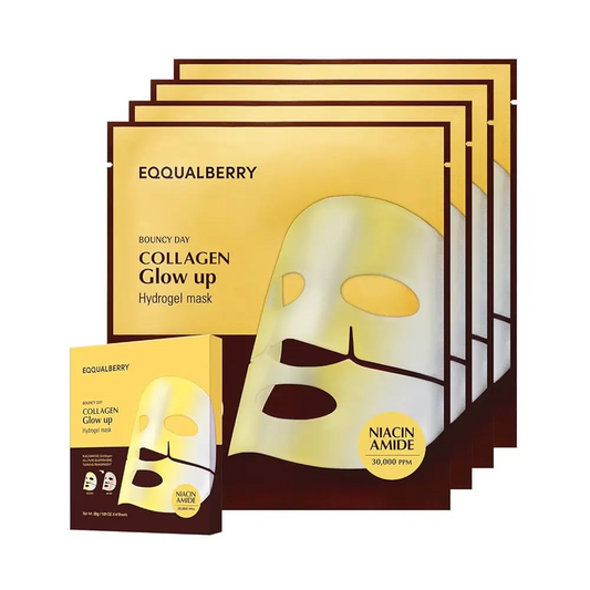 EQQUALBERRY – Collagen Glow Up Hydrogel Mask 4-Pack